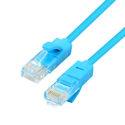 網線廠家藍色家用1m2m3m5m10m網絡寬帶電腦路由器高速網絡線