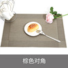 Square Scandinavian woven table mat PVC, wholesale