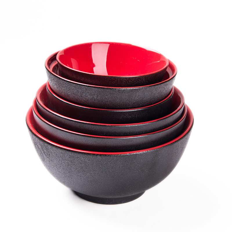 Tazón de sopa de cerámica esmerilado Cuenco de fideos Cuenco de sopa japonés