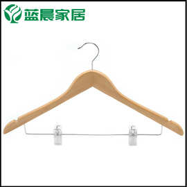 实木衣架批发直供酒店服装店木衣架西服衣架木质木衣架简约原木色