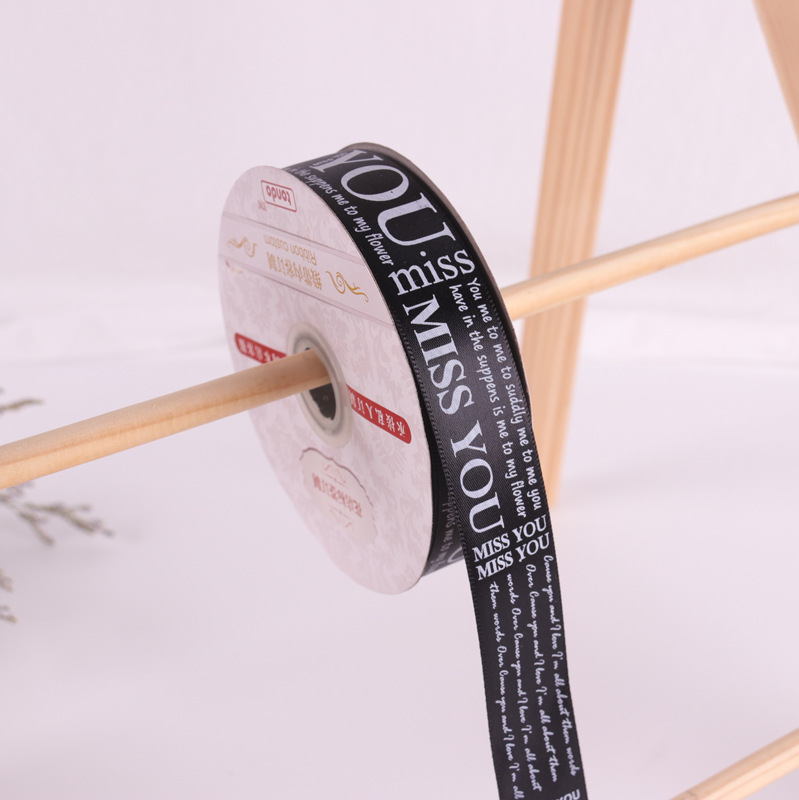 2,5 cinta inglesa bolsa de cinta de impresión cinta flor arco flor caja de regalo pastel ramo material de embalaje