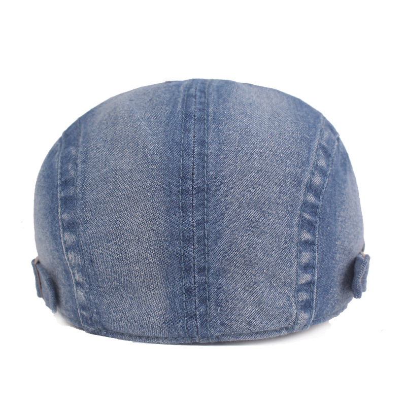 Denim enarboló la boina apenada de las mujeres sombrero de sol de primavera sombrero de comercio exterior europeo y americano sombrero delantero de los hombres