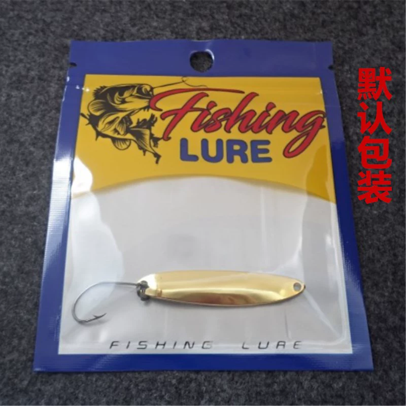 Liuye spoon -type pure copper pony sequins stream micro -object road bait bait green bars small bait