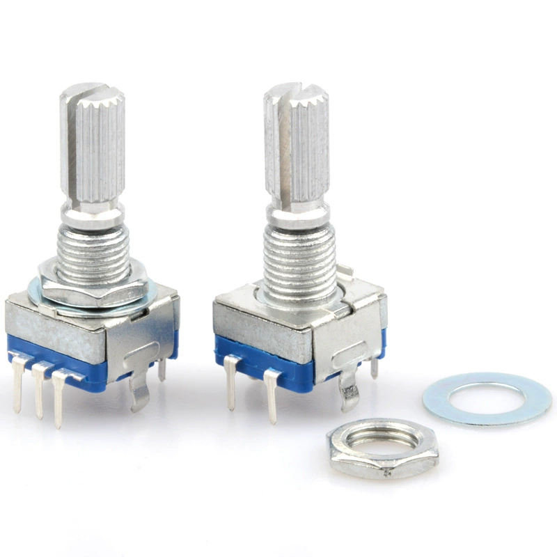 Поворотный переключатель энкодера с ручкой сливы/EC11/ручка цифрового потенциометра, длина 20 мм с переключателем 5 футов