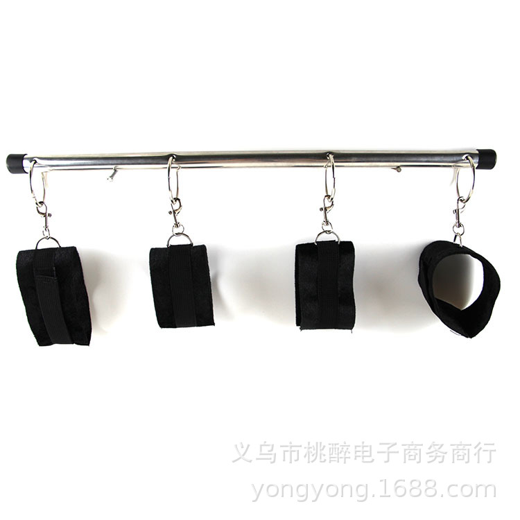 손과 발 커프 짧은 머리 + 강철 파이프 블랙