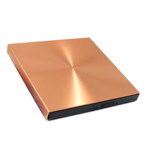 Aluminum alloy shell USB3.0 external DVD burner CD player notebook optical disc drive rose red