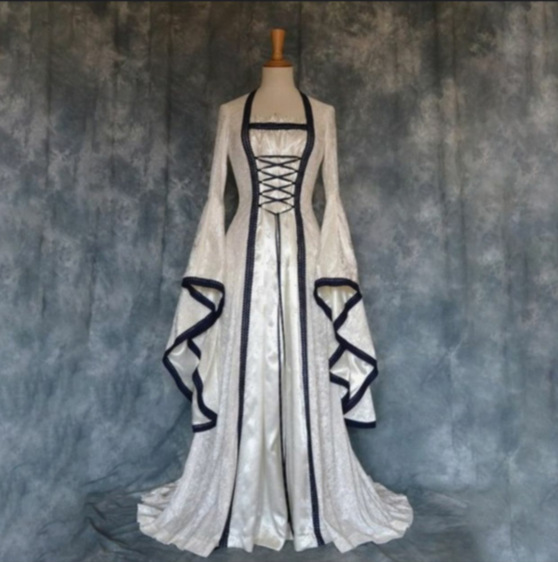 Halloween Dress Wish Amazon Explosions Medieval Artistic Retro Dress