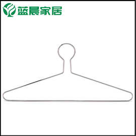 外贸实心晾晒衣架防盗铁线镀铬防锈衣架圆型挂钩铁衣架 厂家直供