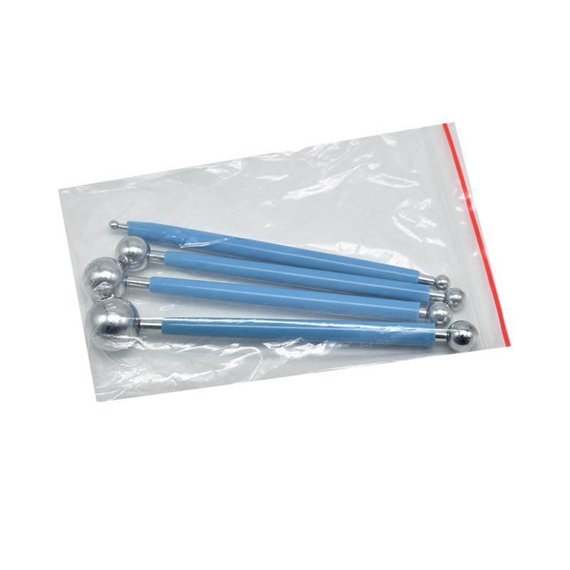 4-piece set fondant tallado set acero ocho-cabeza pluma azúcar flor herramienta de modelado molde de la torta herramienta para hornear en stock