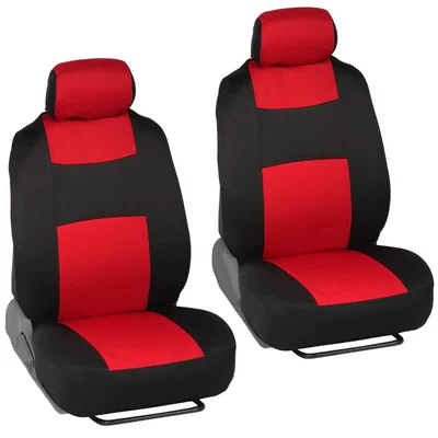 and Flat Surface | Universal seat cover - red-4-piece-set-2-piece-set-single-seat