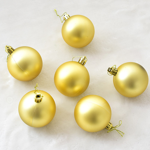 NUCHI跨境圣诞树装饰球亮光球哑光吊球商场店铺装饰圣诞节装饰品