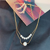 Chain for key bag  from pearl, necklace, accessory, short choker, Japanese and Korean, internet celebrity