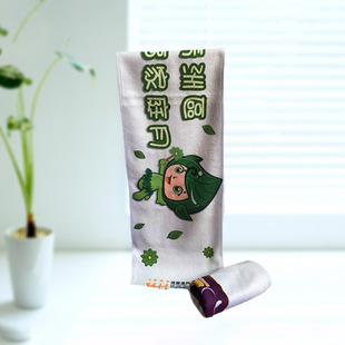 Printed Towel Microfiber Brushed Skin Friendly Soft No Shedding Gift Creative Pattern Printed Anime Towel