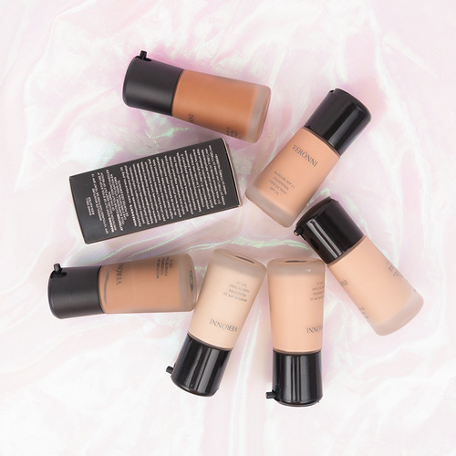Cross-border liquid foundation, concealer, long-lasting, non-removable, European and American matte matte, oil-controlling, waterproof and sweat-proof liquid foundation wholesale