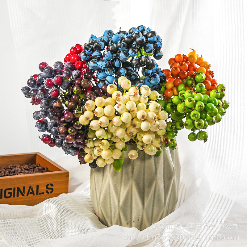 Simulation flower red berries Fortune Fruit Fruit Home Decoration…