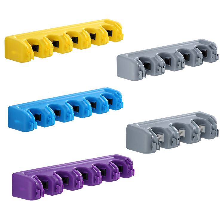 Amazon New Product Home Supplies Mop Holder Kitchen Bathroom Mop Rack Hook Magic Mop Stand