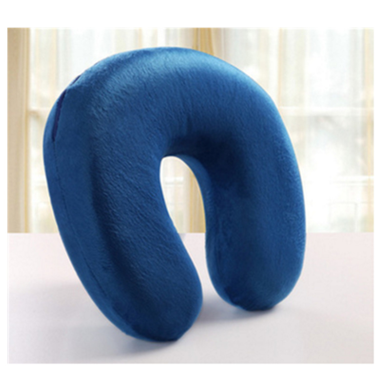 Premium U-Shaped Memory Foam Slow Rebound Support Cervical Travel Neck Pillow Core_voghion.com