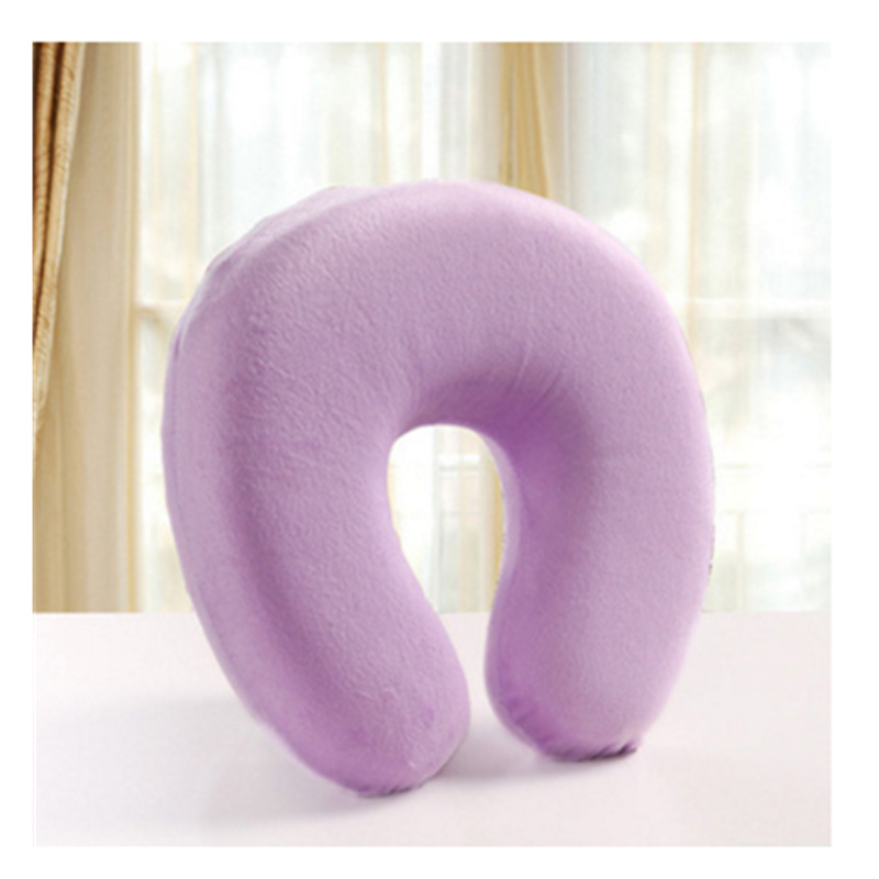 Premium U-Shaped Memory Foam Slow Rebound Support Cervical Travel Neck Pillow Core_voghion.com