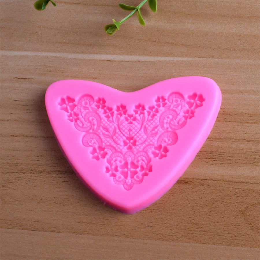 Decorations heart shaped, silicone mold, acrylic fondant, new collection, European style, handmade