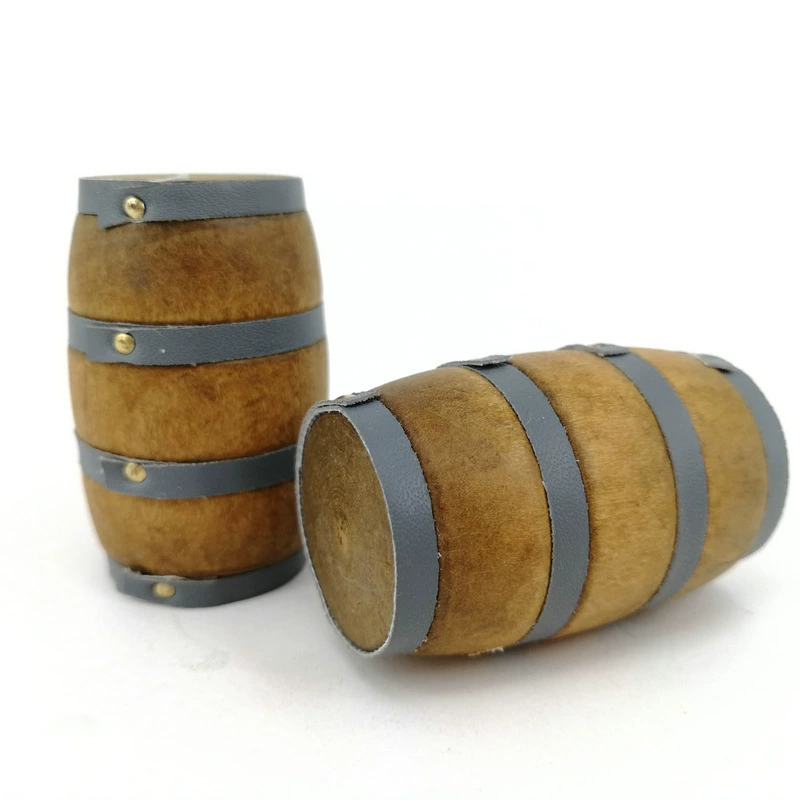 Кукольный дом Еда и игровые аксессуары [Мини-винная бочка/Модель бочки] Ретро Карманные украшения для бара