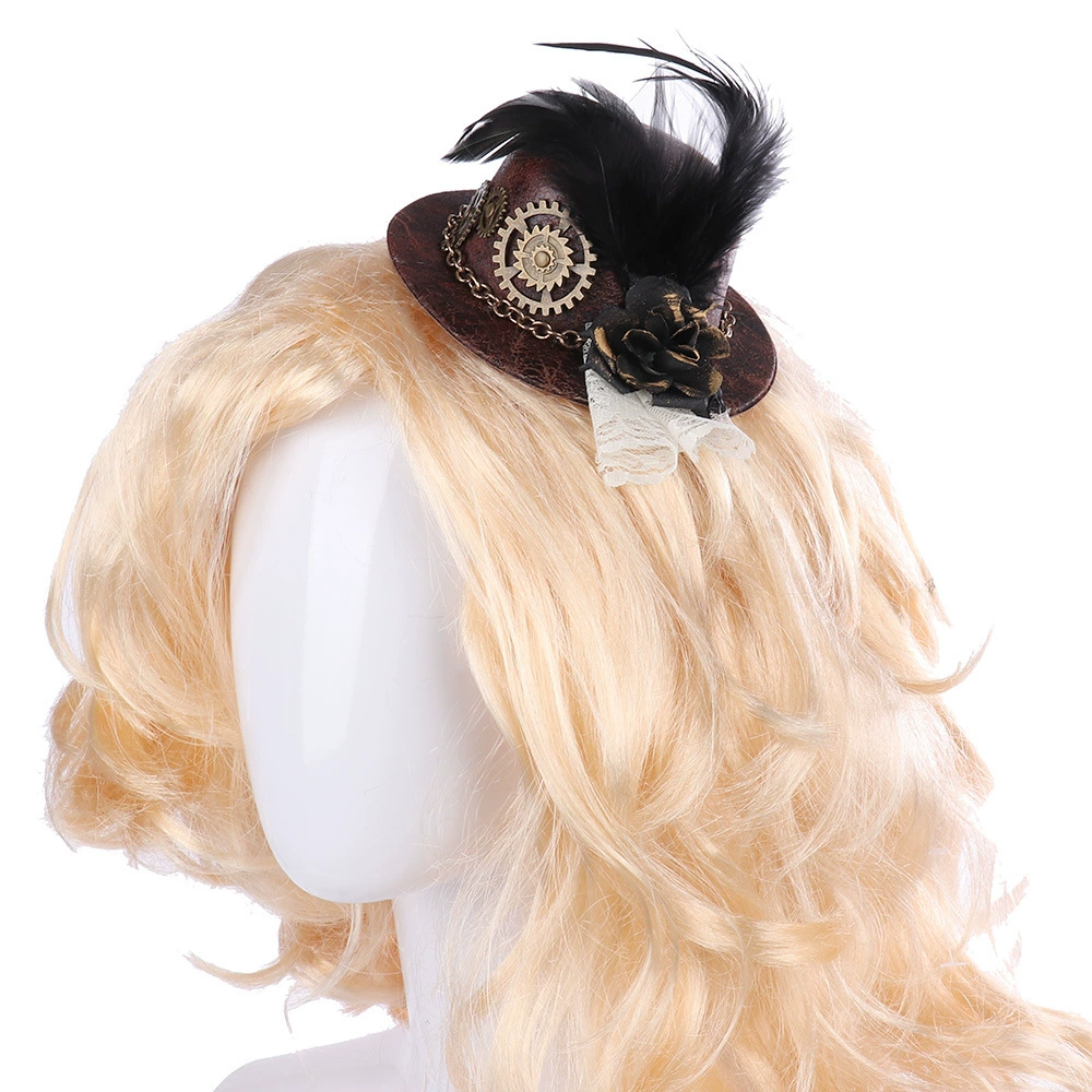 (Cross-border trading), small hat with gears, punk style