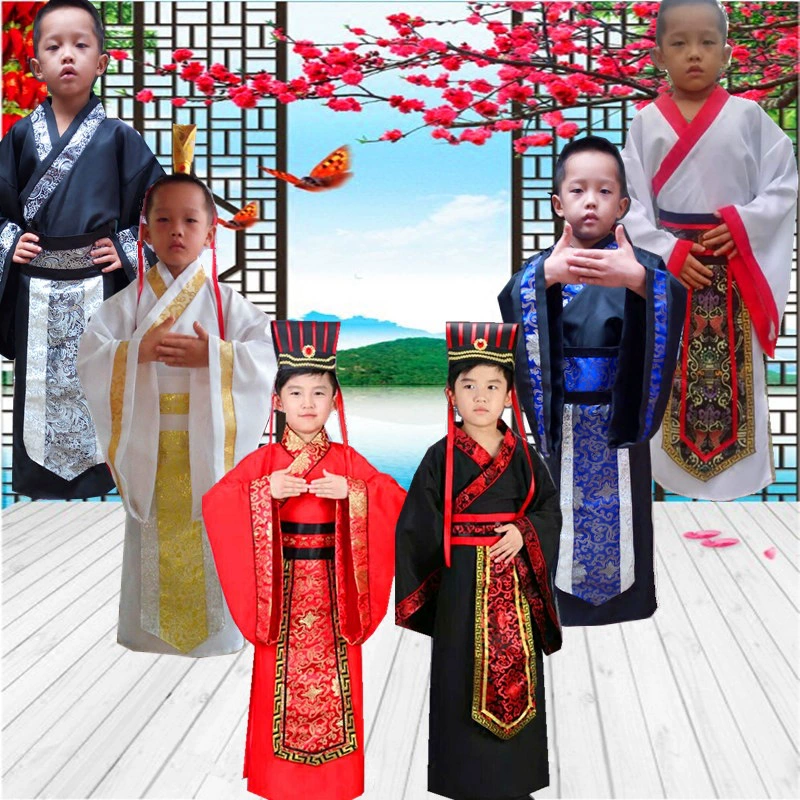 Детский костюм Хань костюм Тан Династия Цинь Династия Весна, Осень и Воюющие государства