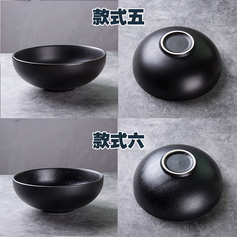 6 pulgadas tazón de cerámica ensalada sopa de fideos arroz tazón de comida ligera