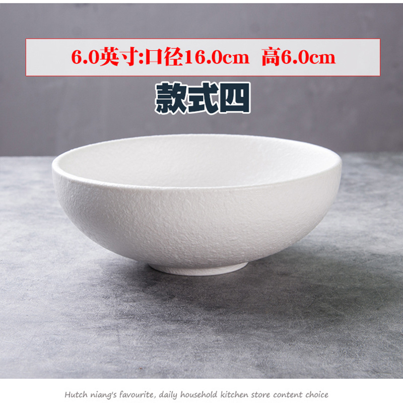 6 pulgadas tazón de cerámica ensalada sopa de fideos arroz tazón de comida ligera