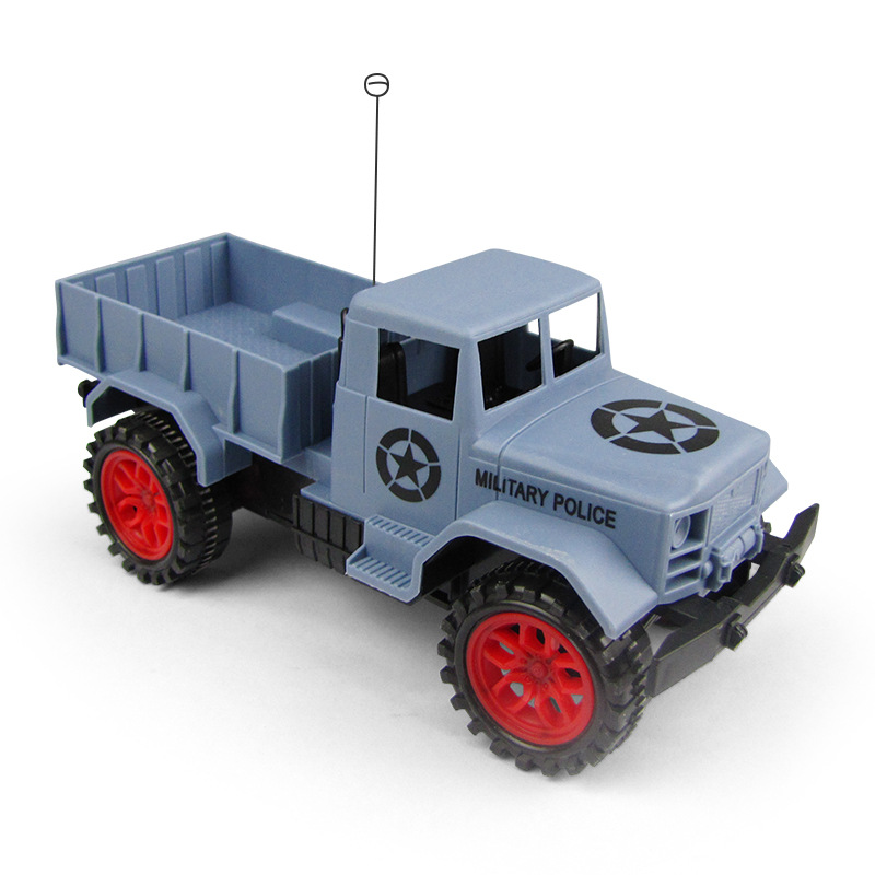 Coche de control remoto de simulación bidireccional para niños 1:24 modelo de camioneta pickup militar puesto de juguete de Venta caliente al por mayor