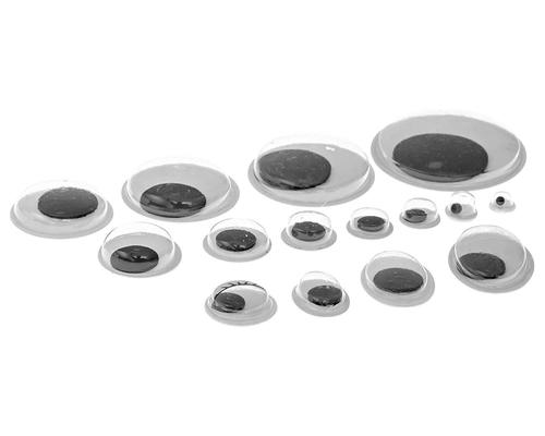 Movable eyes glue-backed animal doll eyeballs for children's kindergarten handmade DIY boxed plastic movable eye stickers