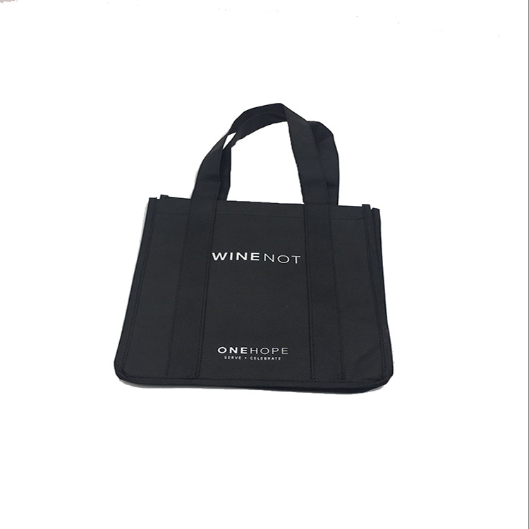 Laminated Non-Woven Fabric Wine Bag with 6 Compartments for 4 Bottles, Single Bottle Wine Tote Bag, Customizable Eco-Friendly Material