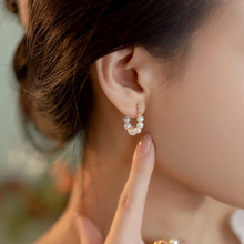 天然淡水珍珠14K包金耳环简约气质轻奢高级感小众耳夹女少女礼物
