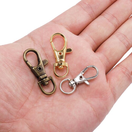 Large lobster buckle diy key ring pendant buckle dog buckle key chain accessories 360 degree luggage hardware buckle buckle