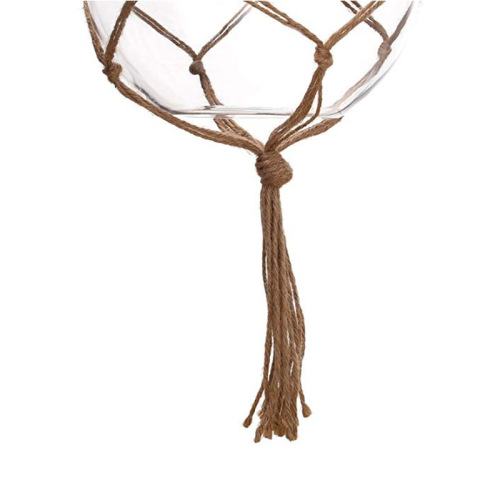 Gardening and greening woven hanging rack flower pot mesh pocket hemp rope hanging basket indoor and outdoor hook decorative cotton rope hanging basket