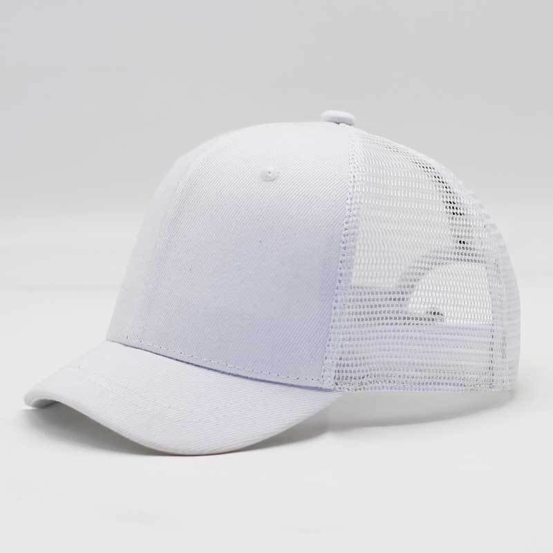White 4.5cm short eaves half mesh