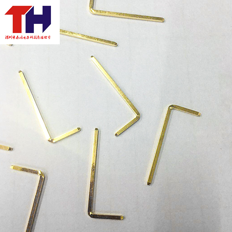 四方L铜针 90度折弯铜针 汽车连接器折弯插针 铜插针pin针