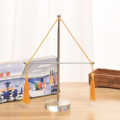 Telescopic flagpole desktop small red flag flag stand office table flag glass bottom pole mirror stainless steel table flag stand