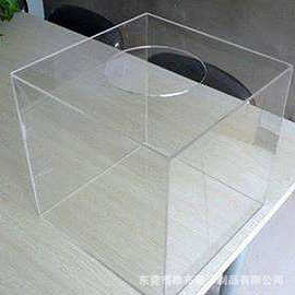 厂家定制亚克力抽奖箱透明捐款箱有机玻璃收纳盒子防尘方形募捐箱
