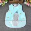 Waterproof children's three dimensional eating bib for food, with ties on the back