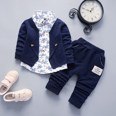 Cross-border children's clothing spring and autumn new children's clothing spring and autumn children's clothing boys' infant children's clothing set long-sleeved set two-piece set 