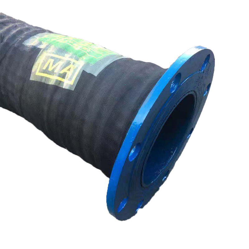 厂家直销 法兰式大口径耐磨抽砂胶管加工现货直批耐腐蚀防腐
