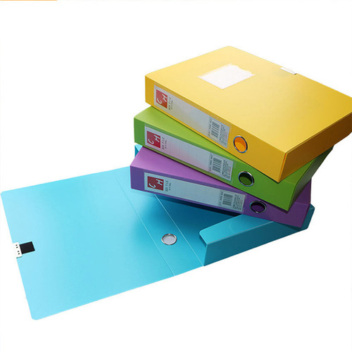 A4 File Box for Office Document Storage, Large Capacity, PP Party Building Material Box with Logo Printing Capability