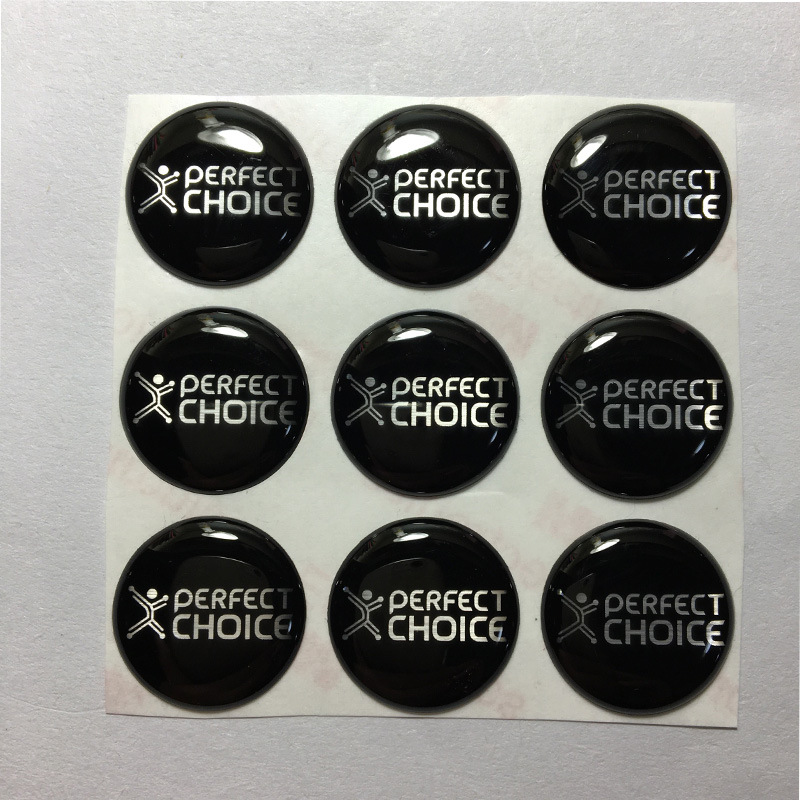 供应软滴胶 丝印水晶胶标贴 crystal label, dome label