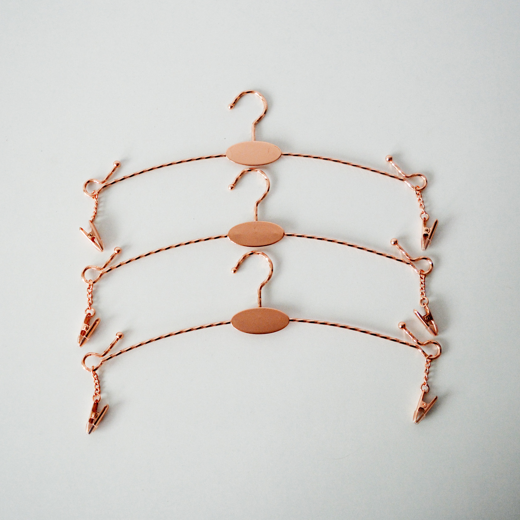 Metal inner hanger bra underwear store Special bra display rack rose gold underwear pants clip ladies clothes hanging drying