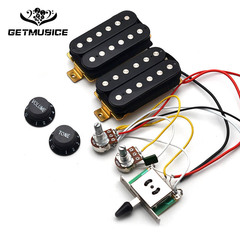 電吉他雙雙拾音器全套線路帶拾音器電位器 ST電吉他集成線路黑色