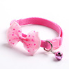 Choker with bow, small bell, pet, Korean style, cat