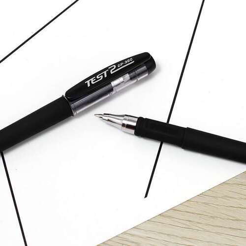 GP-380 black matte neutral pen carbon fiber ballpoint water-based office study exam wholesale