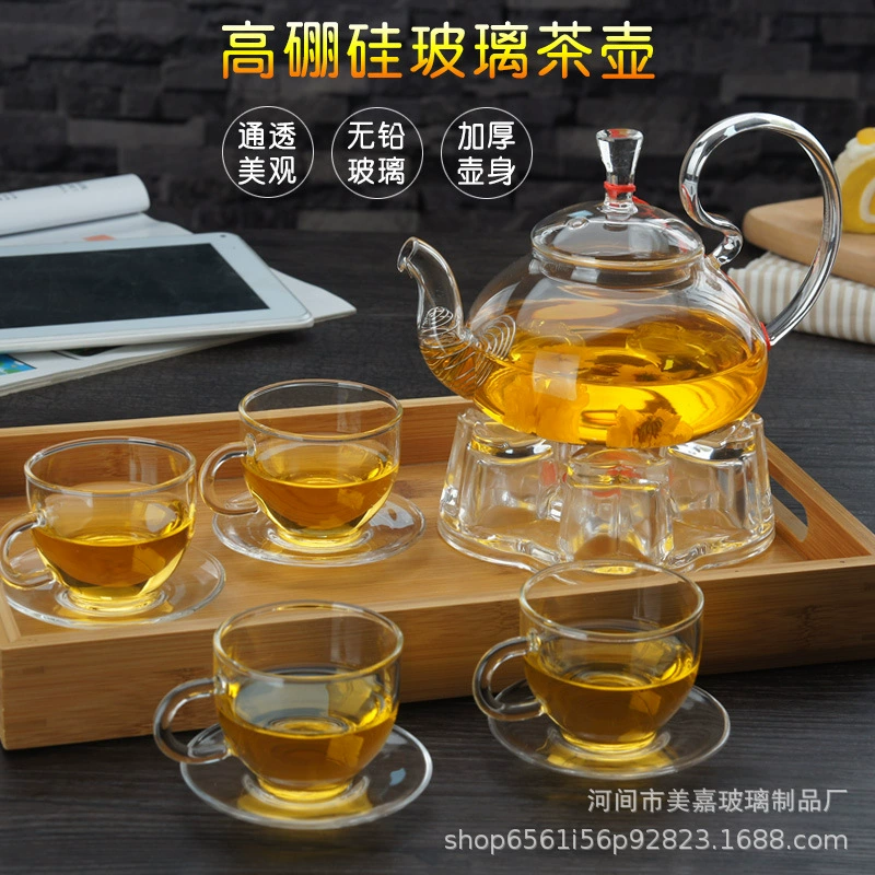 Glass teapot, herbal tea, tea set