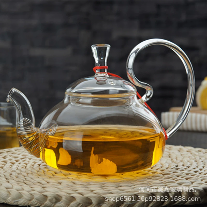 Glass teapot, herbal tea, tea set