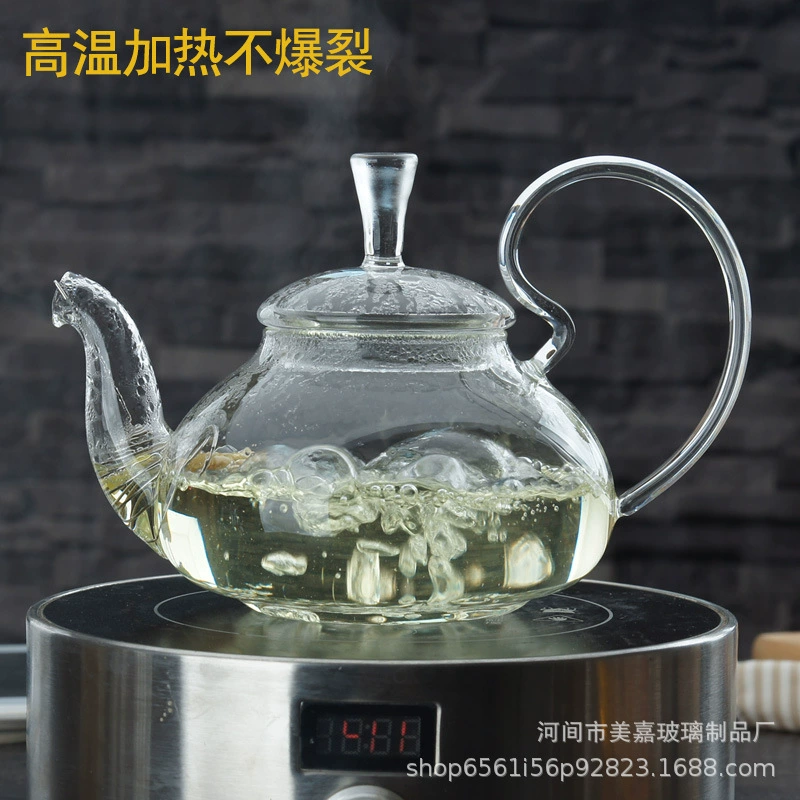 Glass teapot, herbal tea, tea set